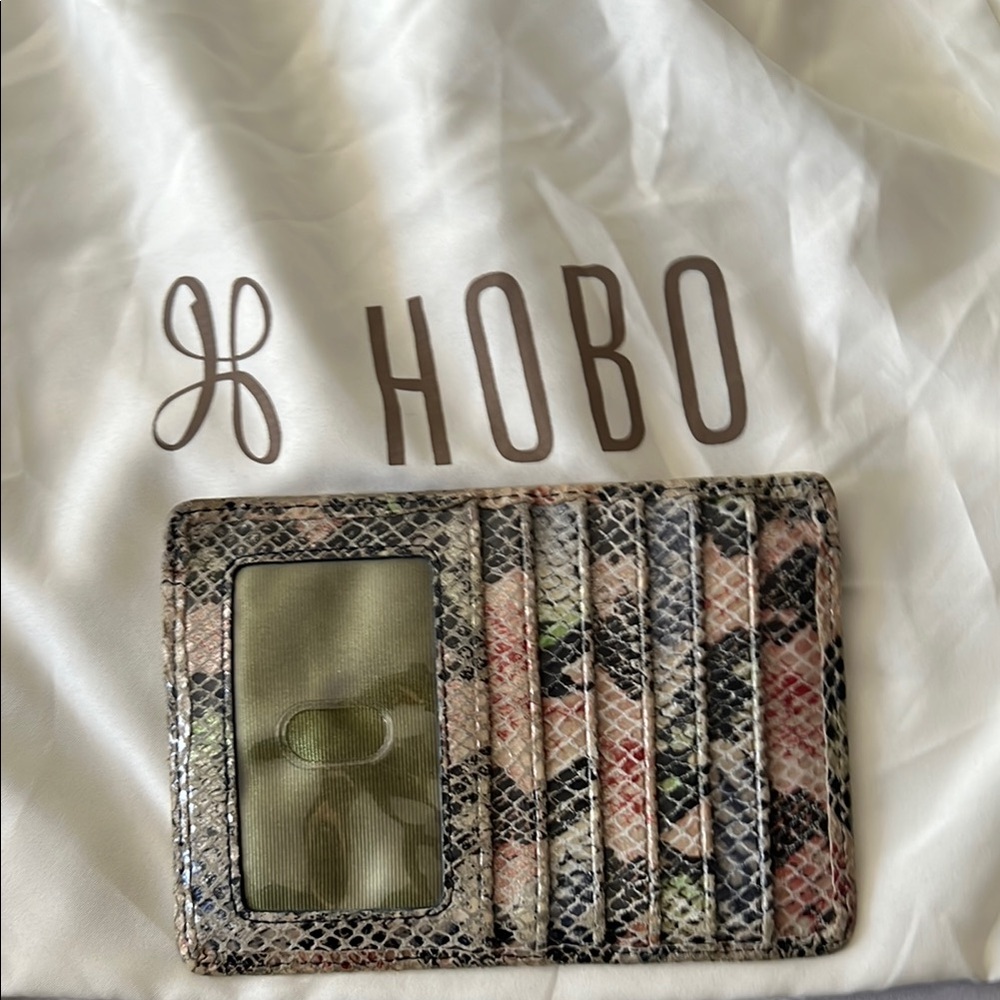 HOBO Multicolor Snake Print Card Holder